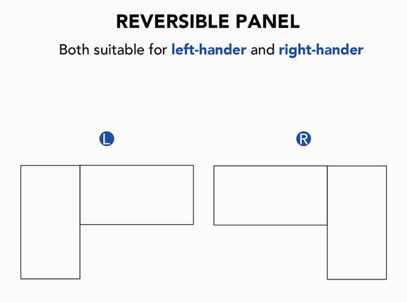 Adjustable Standing Desk reversible panel