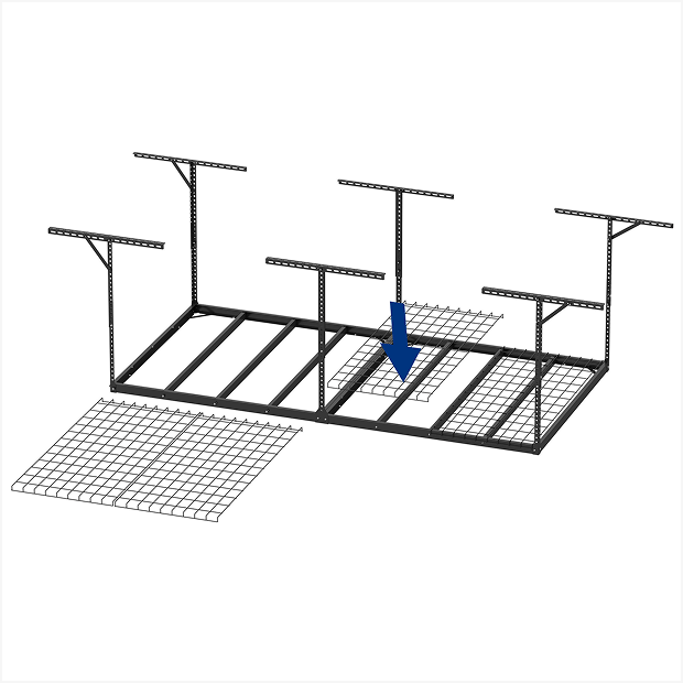 Max Series 4′ x 8′ Heavy Duty Overhead Garage Storage Rack
