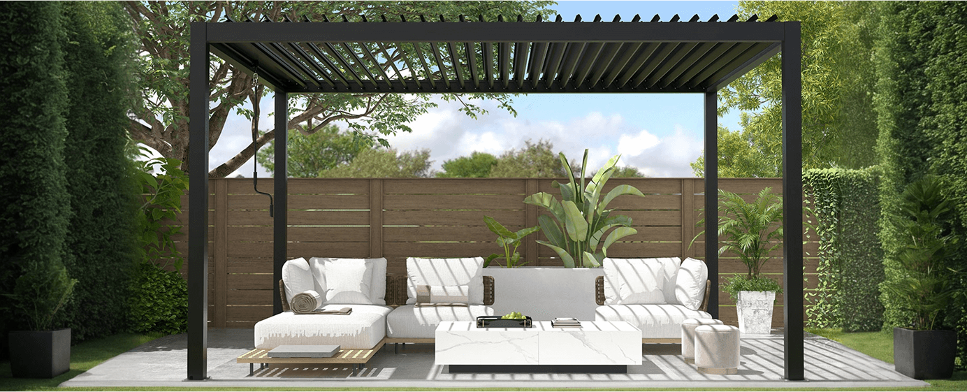 Outdoor Louver Pergola 10x13ft | FLEXIMOUNTS