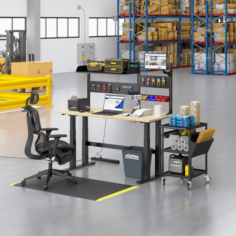 Electric Adjustable Height Workbench | 4-Motor, 4-Leg