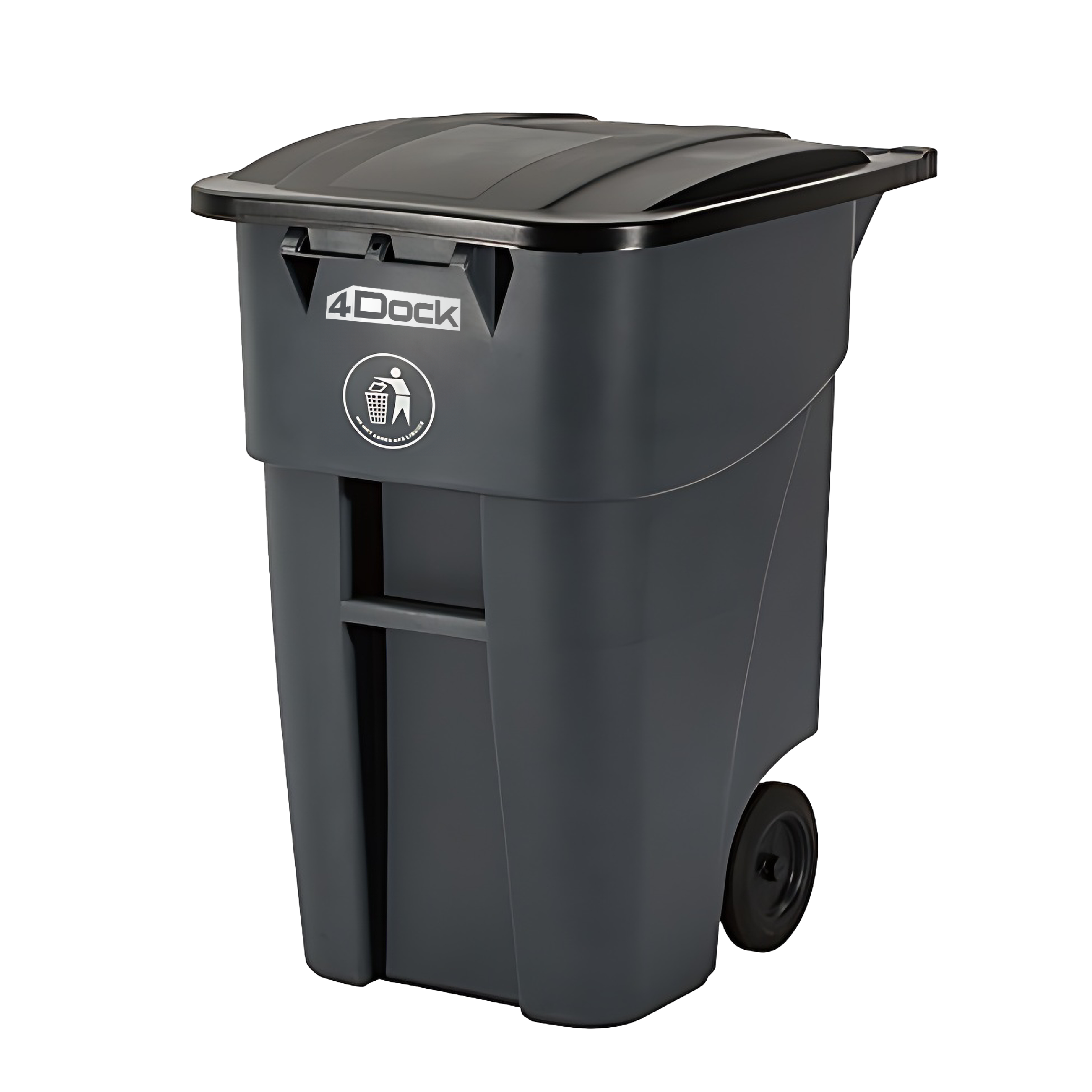 trash can with wheels - 52 gallon | 4Dock