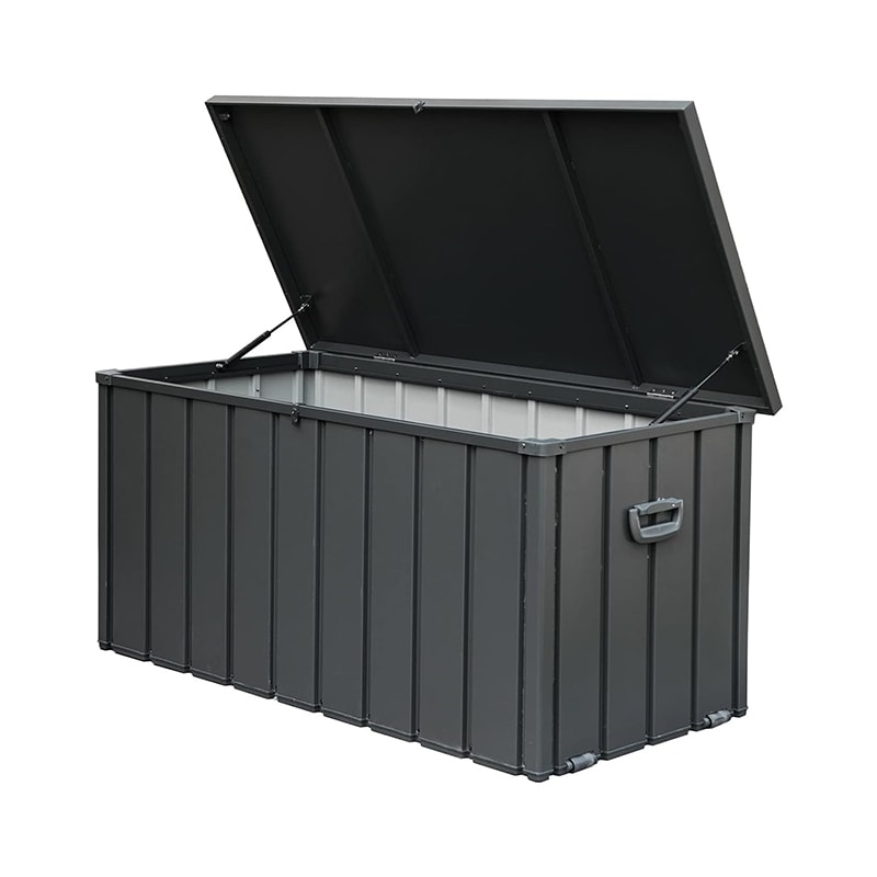 FLEXIMOUNTS 150 Gallon Outdoor Storage for Patio ,Storage Container for Outside,Black