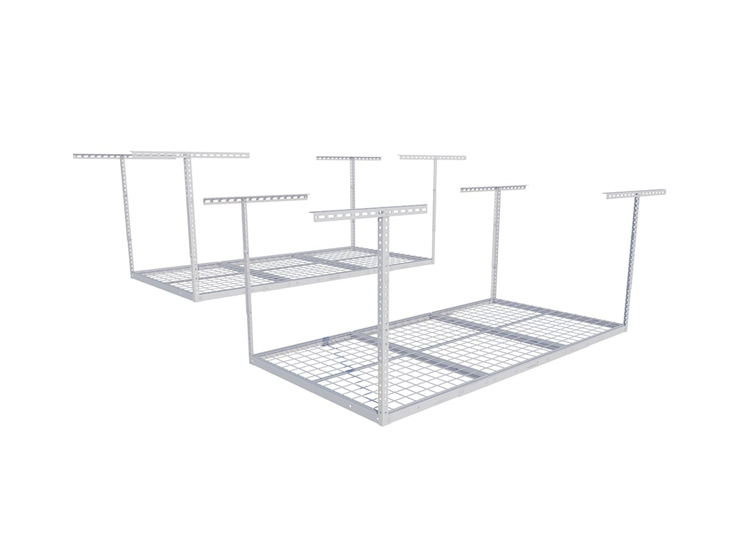 FLEXIMOUNTS 2pcs 3x6 Overhead Garage Adjustable Ceiling Storage Rack