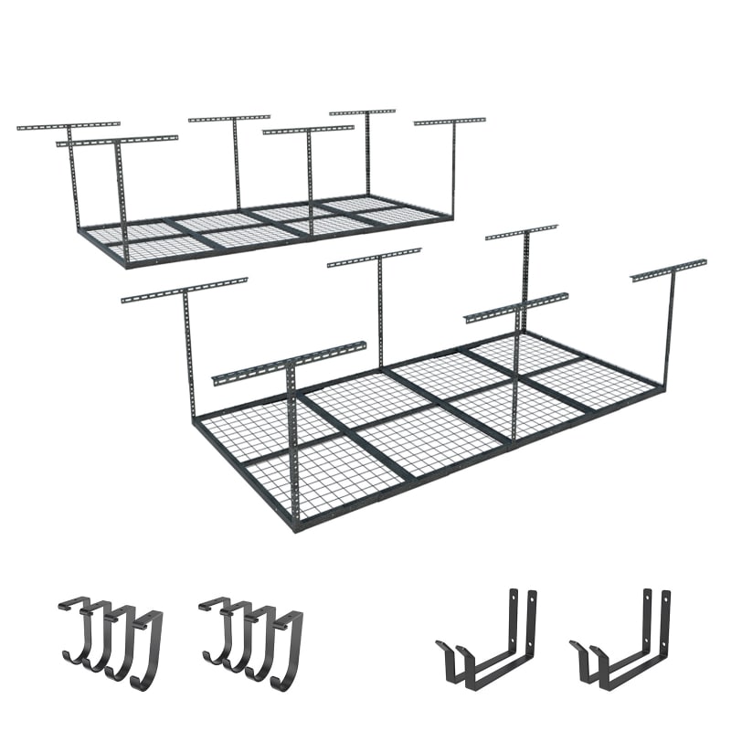 FLEXIMOUNTS 2-Pack  Garage Storage System with Utility hook£¬Black