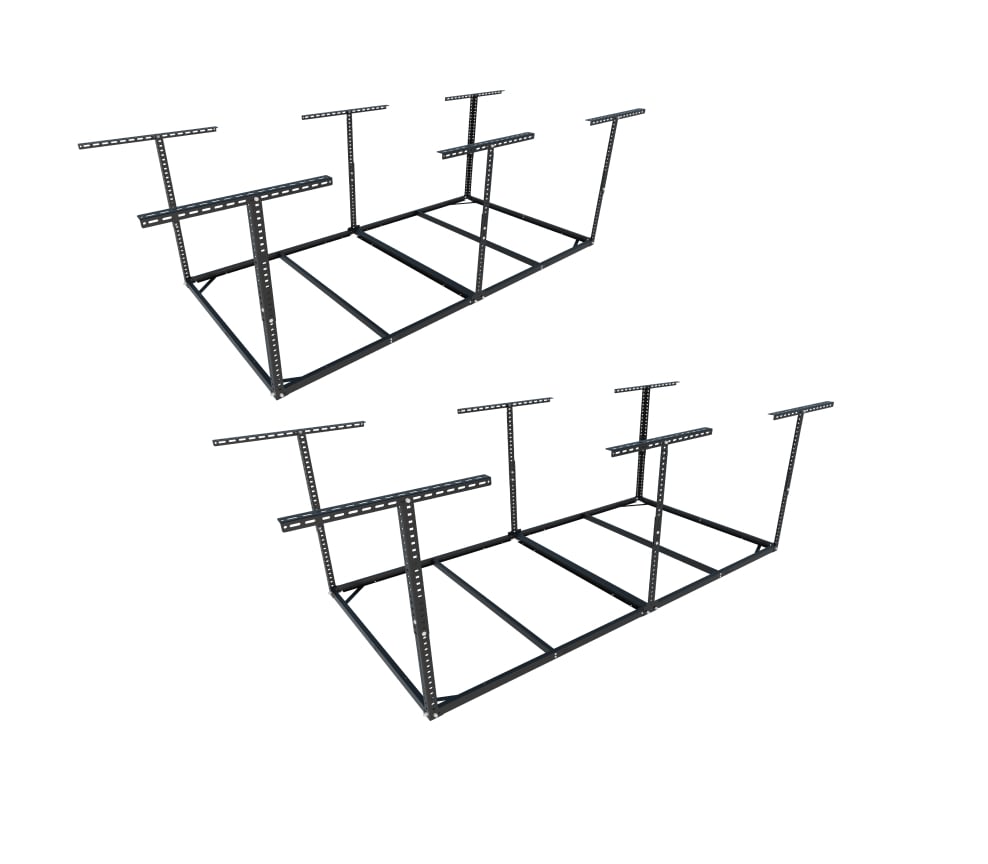 FLEXIMOUNTS  2-Pack 4' x 8' overhead garage storage rack frame kit£¬Black