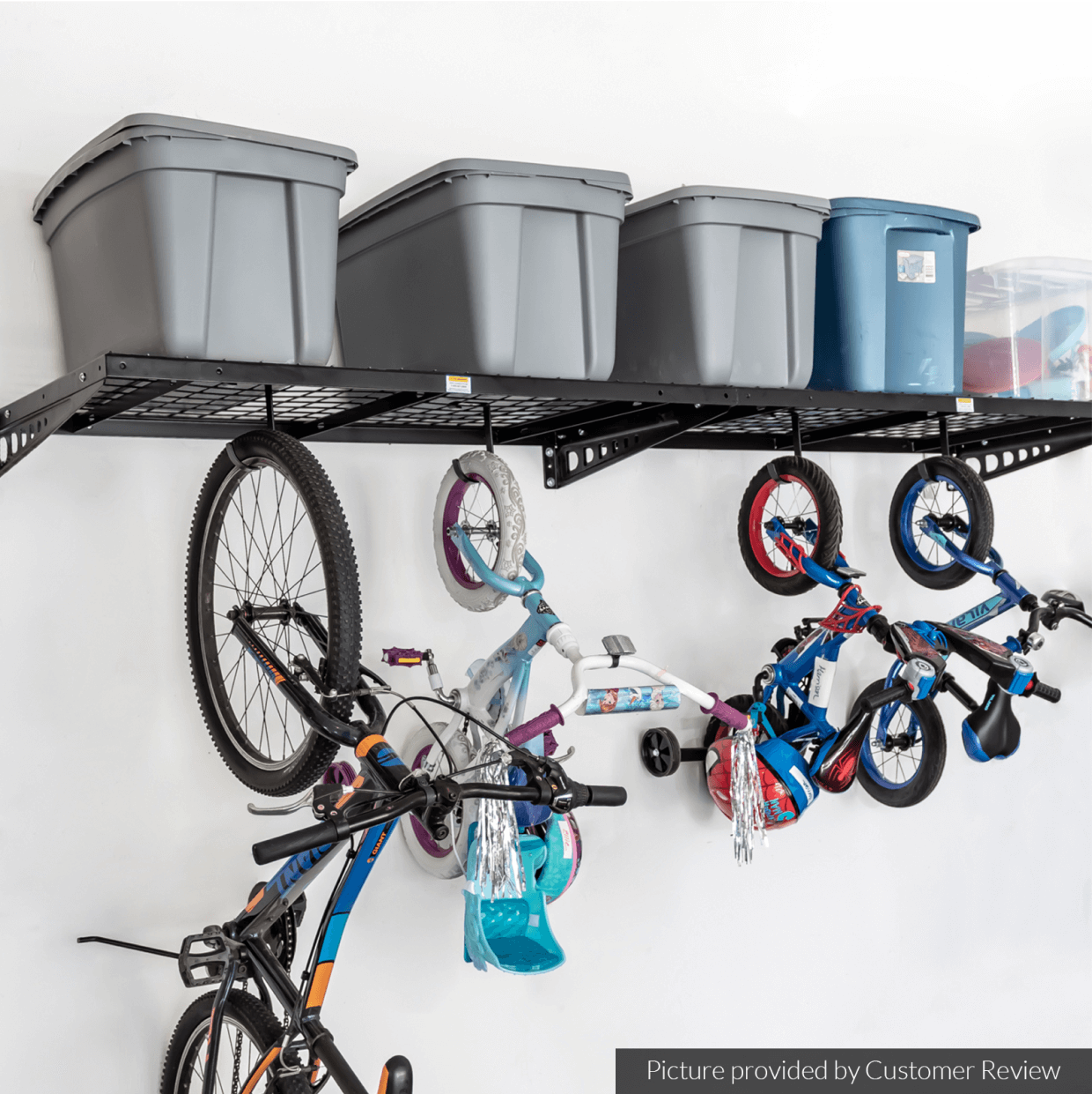 2 Pack 2x4ft Garage Storage With 4 Hooks 24x48 Inch Bike Wall