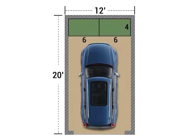 overhead storage rack