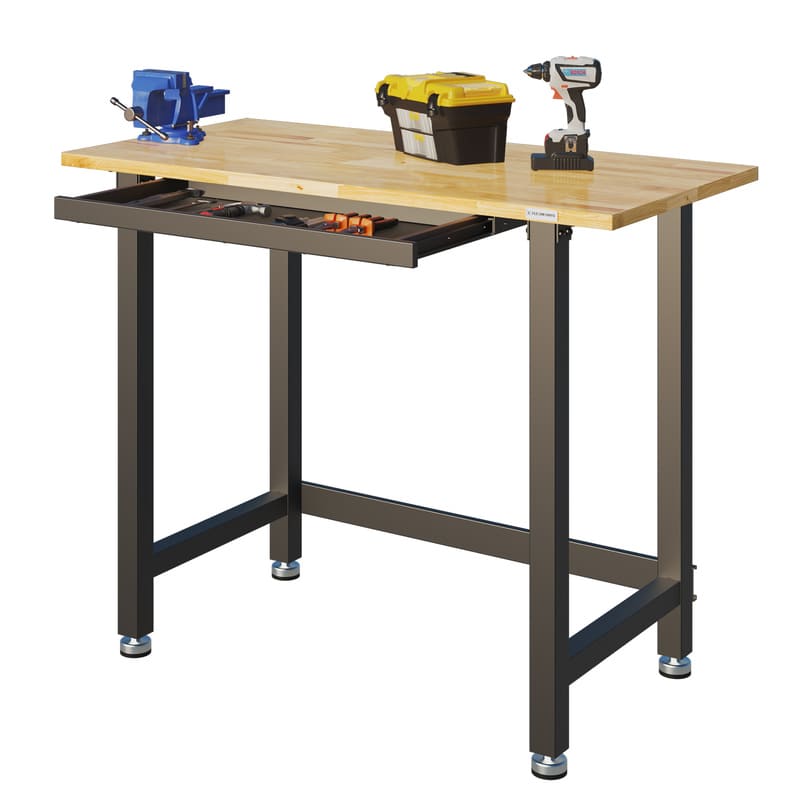 FLEXIMOUNTS 48 in. Heavy Duty Workbench with Drawer