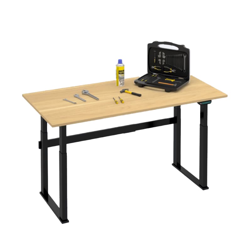 WB2QB Stable 4-Leg Electric Height Adjustable Workbench | FLEXIMOUNTS