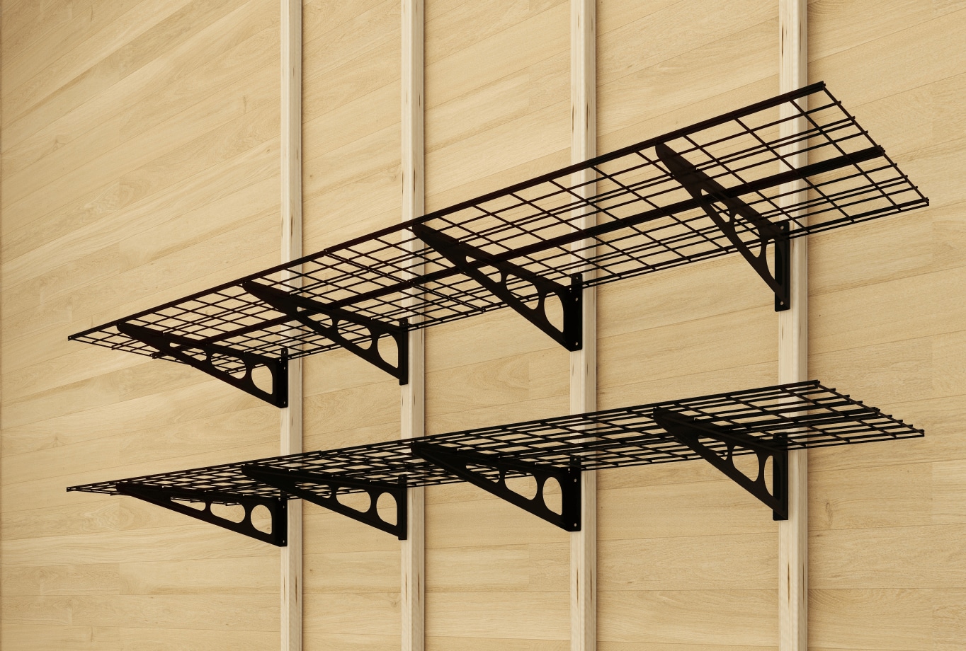WR24 Classic 2-Pack 2' x 4' Wall Shelving | Fleximounts | FLEXIMOUNTS
