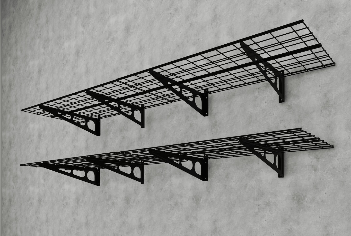 WR24 Classic 2-Pack 2' x 4' Wall Shelving | Fleximounts | FLEXIMOUNTS