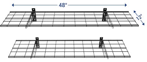 adjustable wall shelving