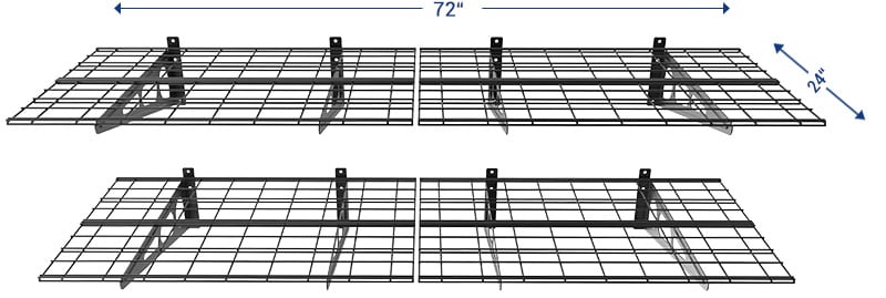 adjustable wall shelving