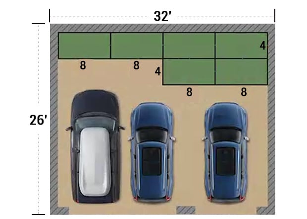 garage storage ceiling rack