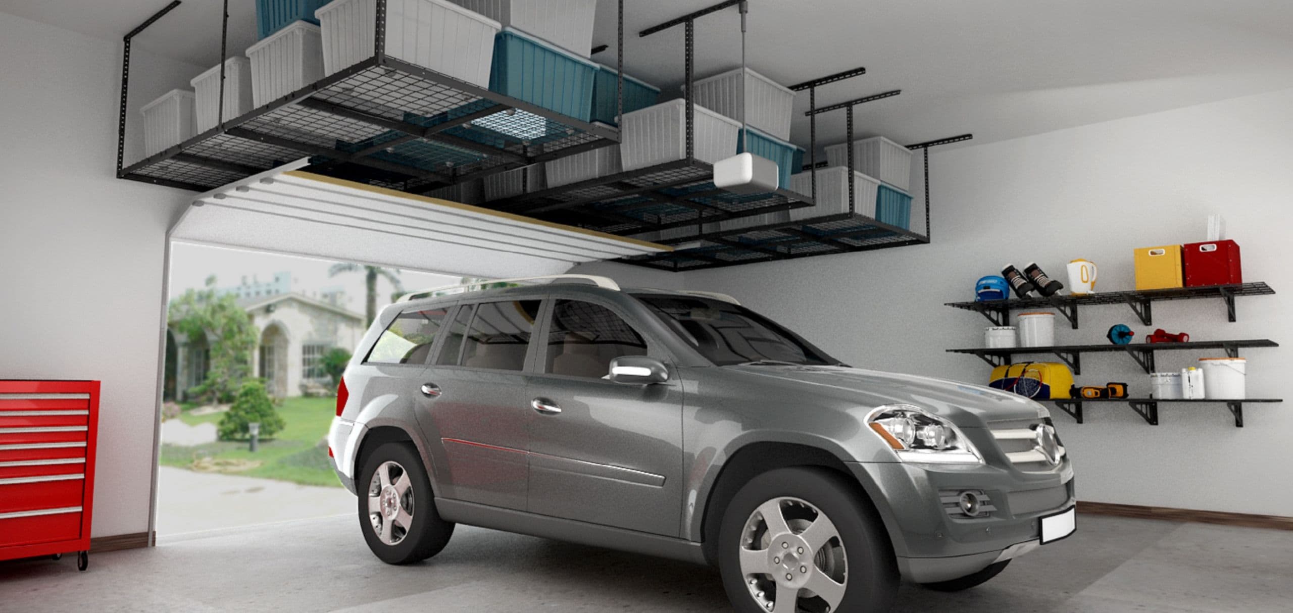 Rack Home Car Garage See My New Garage's Organizing System & Storage