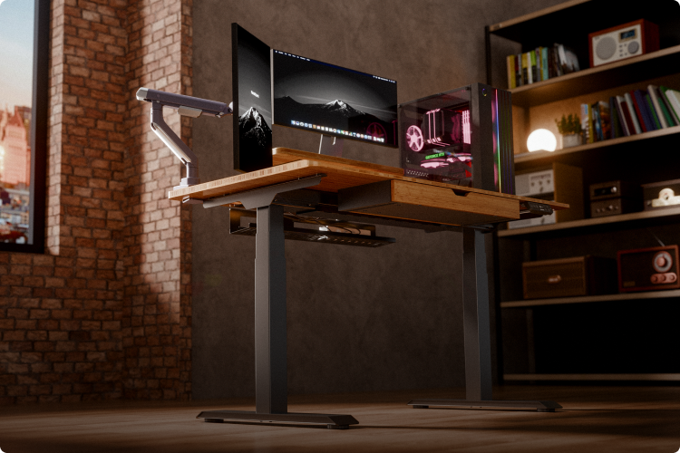 Rock-solid stability of E7 standing desk