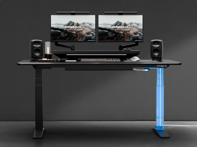 FlexiSpot Standing Desk with Integrated Cable Management | E7 Pro