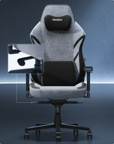 GC7 gaming chair showing the seat height adjustment control lever