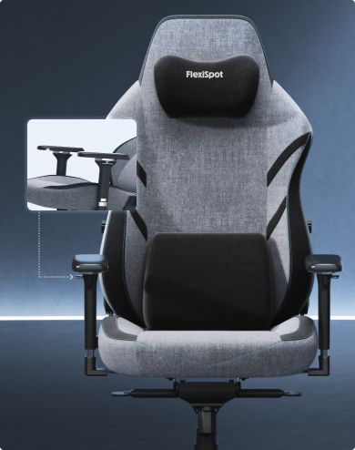 GC7 gaming chair showing its adjustable 4D armrests