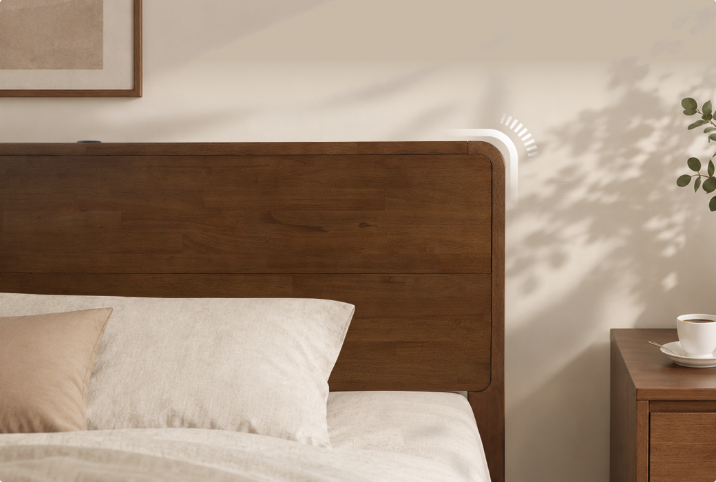 Rounded Corners For Headboard, Smooth curved edges prevent accidental bumps and maintain a gentle aesthetic.