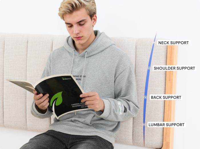Soft Upholstered Headboard Providing Comfortable Back Support for Reading, Relaxing, and Everyday Use