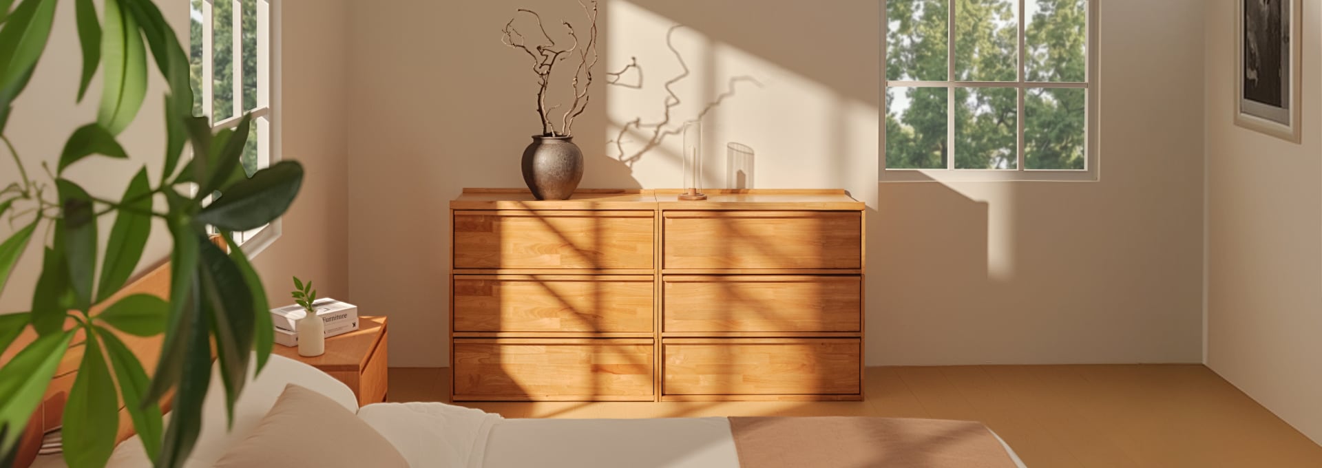 FlexiSpot Kana Modular Dresser in Oak