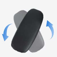 C3 chair 4D armrest showing rotation adjustment function