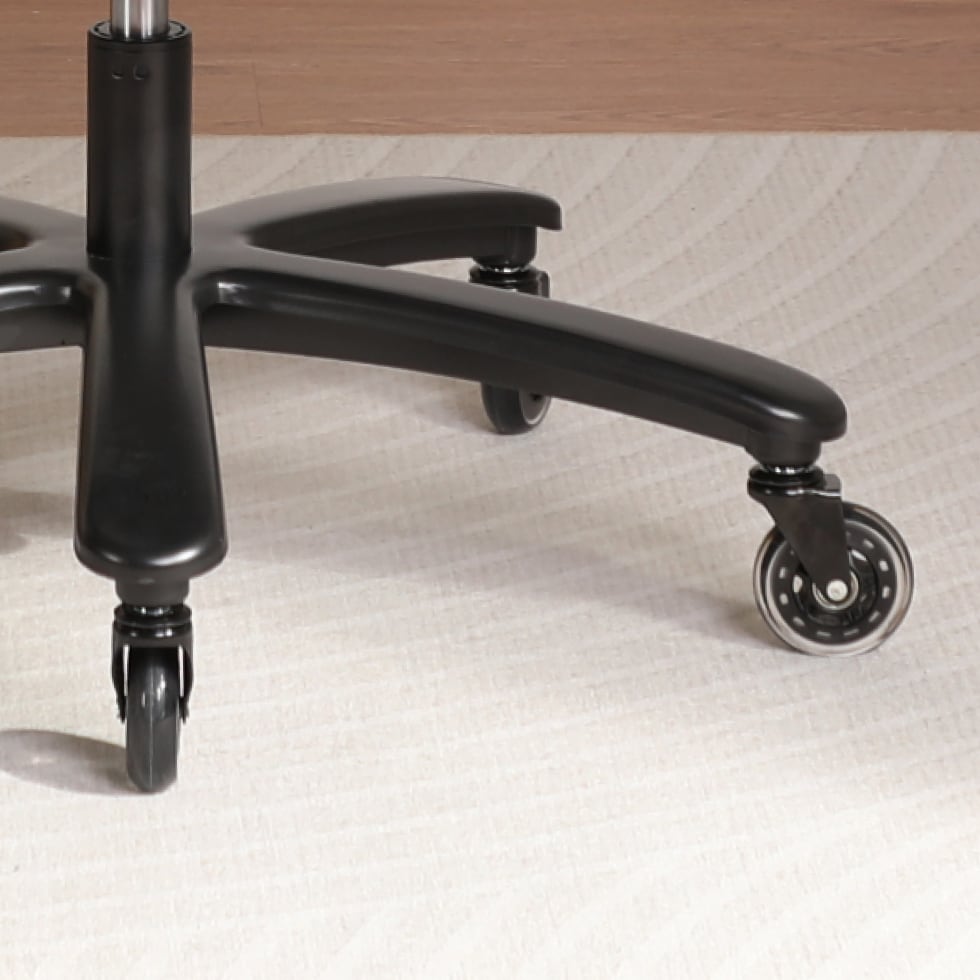 C3 ergonomic chair base with 360‑degree silent smooth blade casters protecting floors
