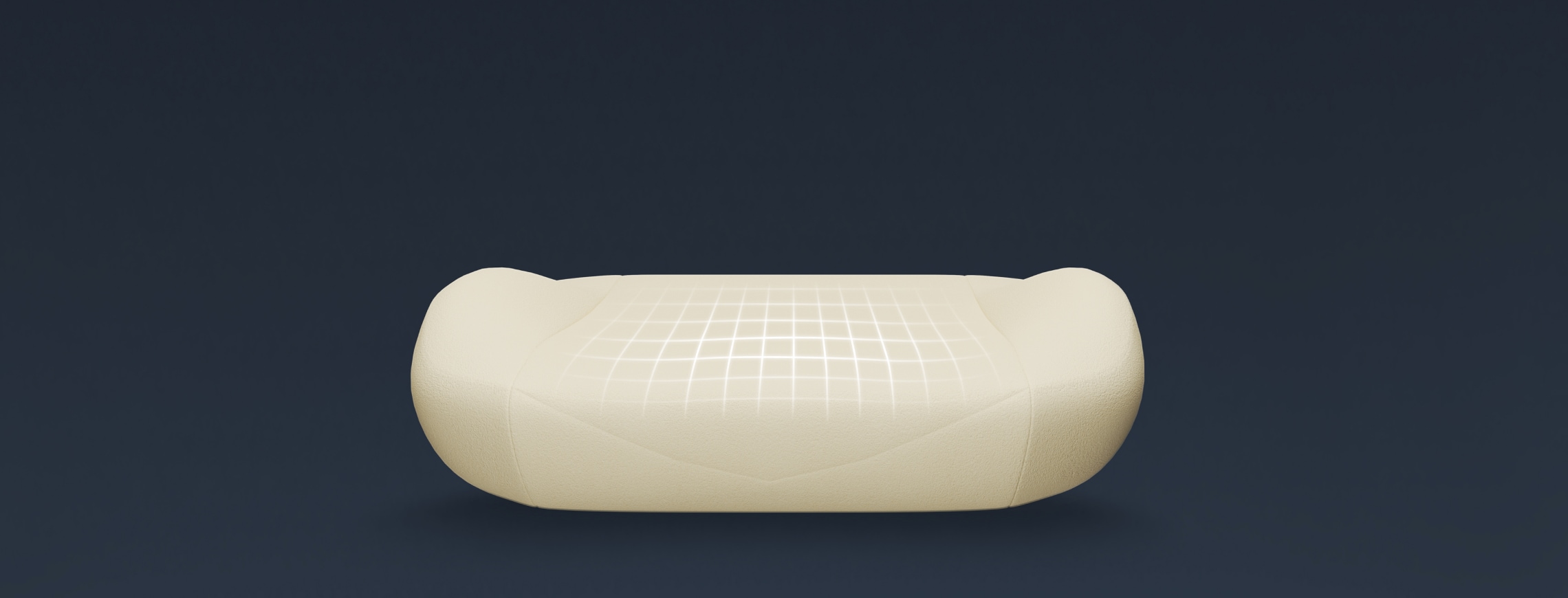 45 kg/m³ cold-cure foam cushion detail of the GC7 ergonomic gaming chair
