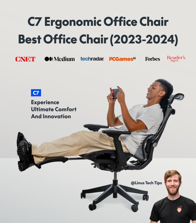 Ergonomic Office Chair | FlexiChair C7 for Improved Posture and 