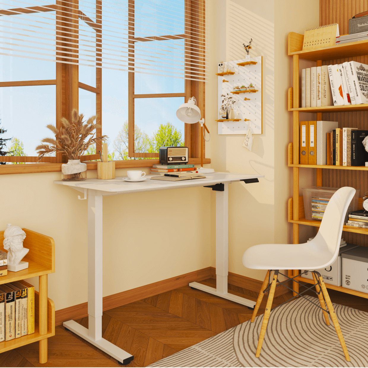 Rectangular Electric Height Adjustable Standing Desk | FlexiSpot