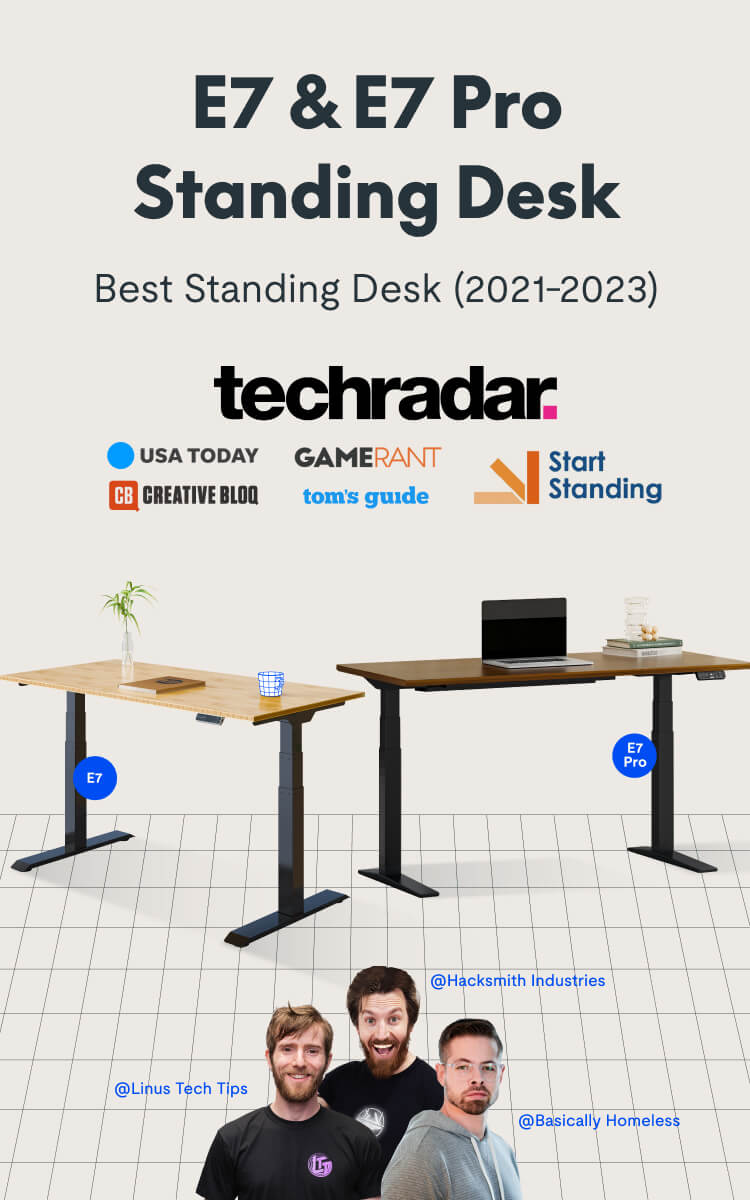 Electric Height Adjustable Standing Desk: Dual Motor Economical 