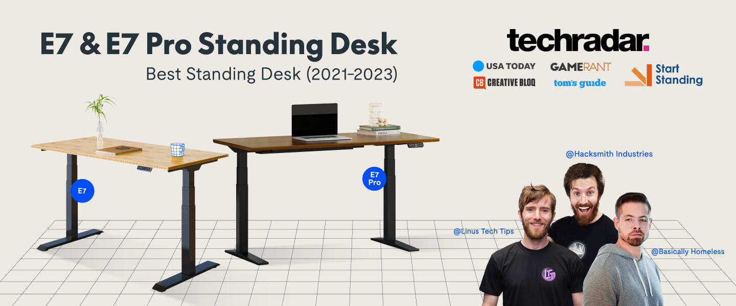 L Shaped Electric Height Adjustable Standing Desk FlexiSpot