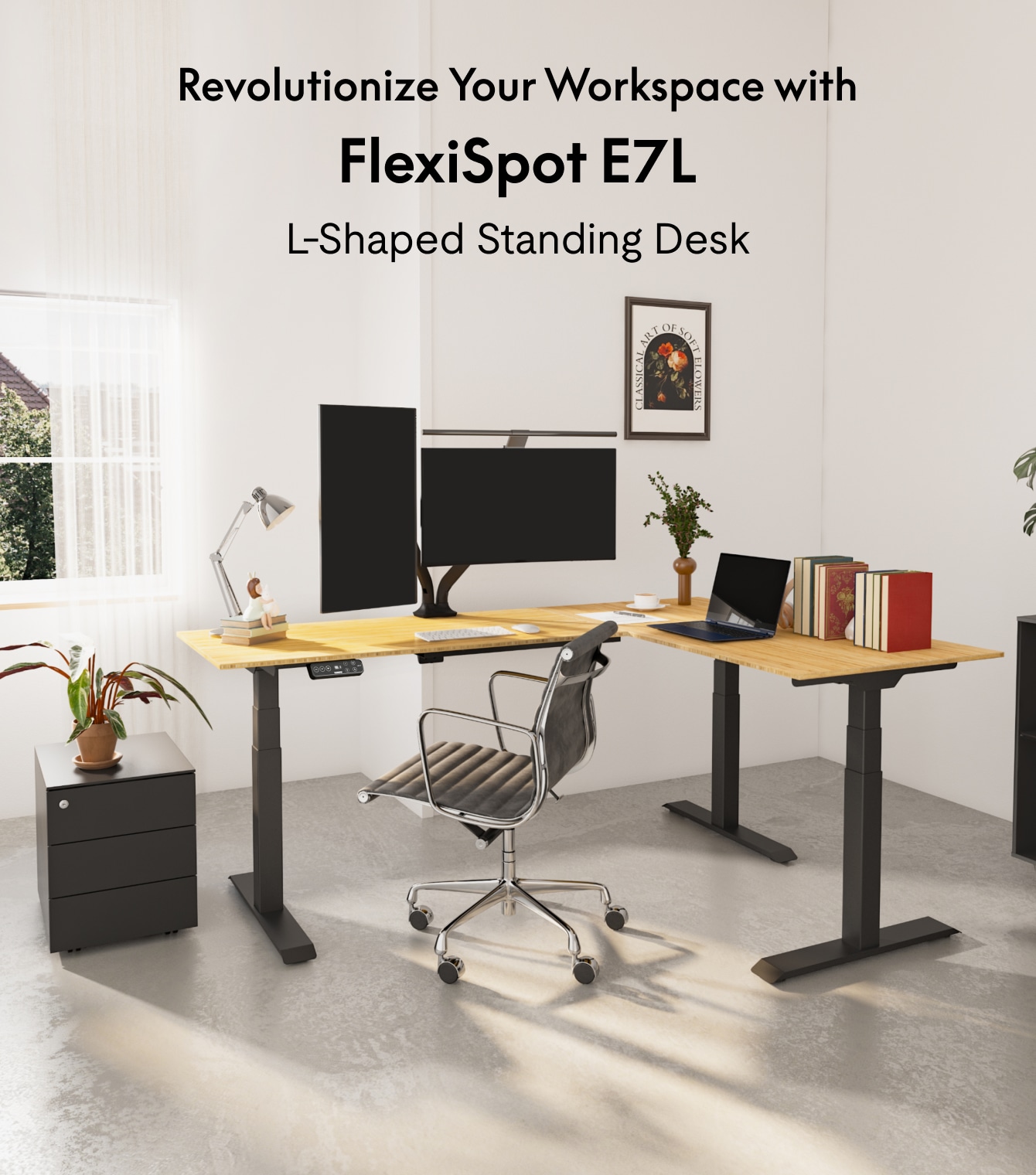 Pro L-Shaped Standing Desk E7L|Flexispot | Flexispot Pro L-Shaped Standing Desk E7L|Flexispot | Flexispot