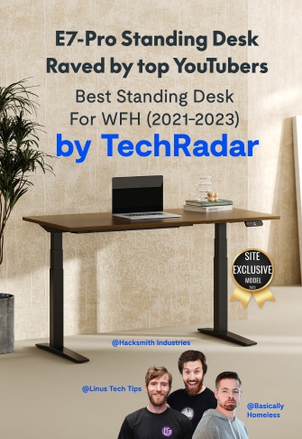 Premium Standing Desk E7 Pro | Height Adjustable Ergonomic Desk 