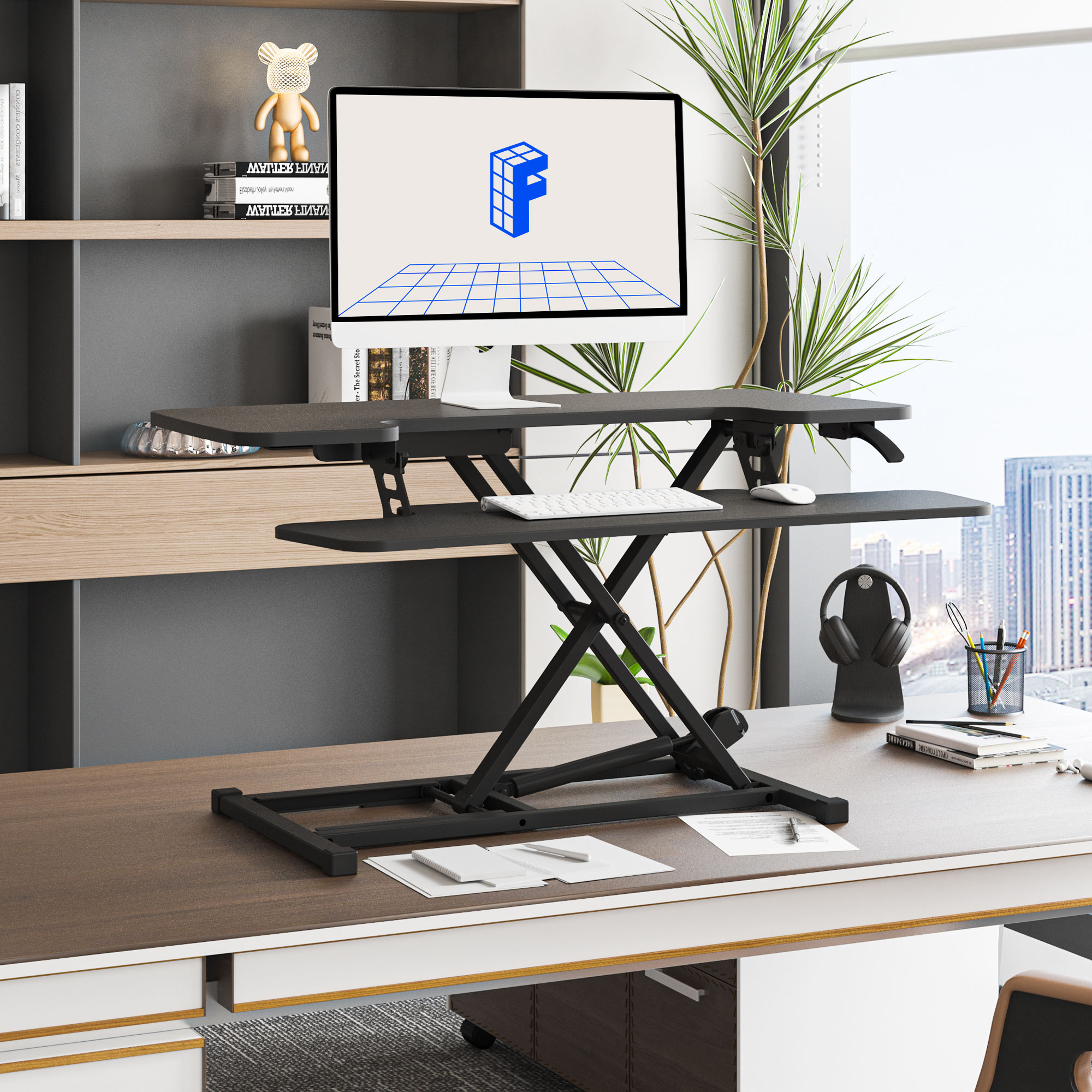 AlcoveRiser Standing Desk Converters M7