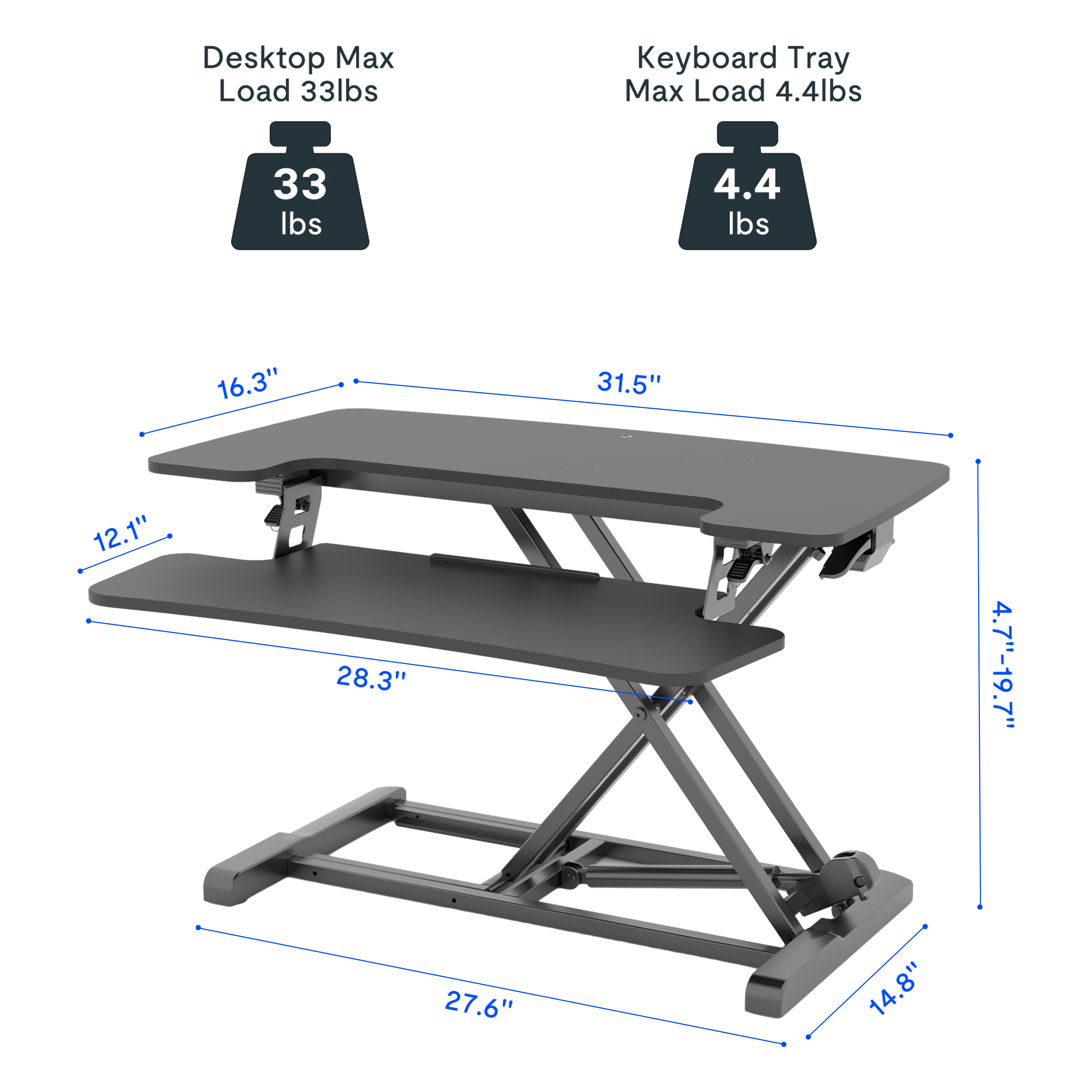 Standing Desk Converter AlcoveRiser M7-E | FlexiSpot