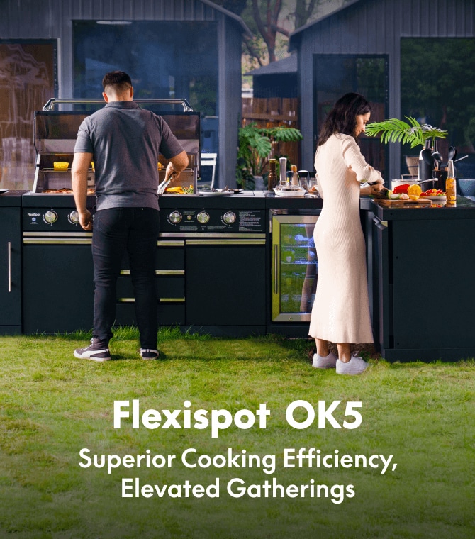 3-Piece Modular Outdoor Kitchen OK5| FlexiSpot US