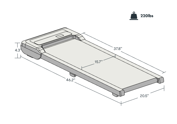 FlexiSpot MotionX Walking Pad Treadmill with 8 Shock Pads & 1-Year