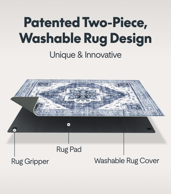FlexiSpot Washable Rug – Machine Washable for All Sizes, Patented